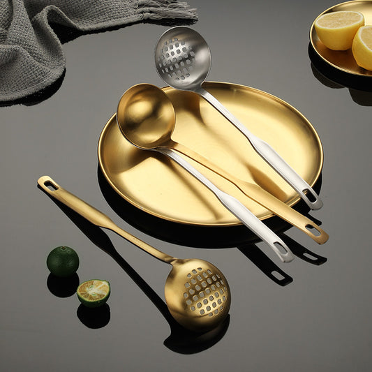 Ladles Soup Ladles Gold Ladles Kitchen Utensils