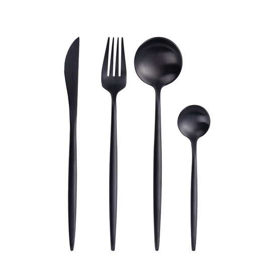 Black Flatware Black Cutlery Modern Cutlery