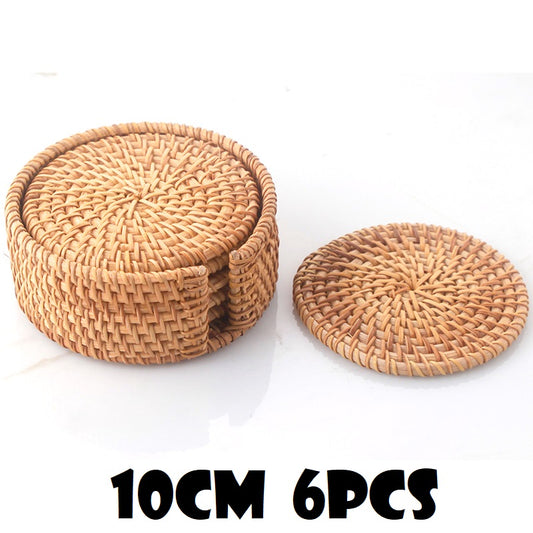 Rattan Table Coasters
