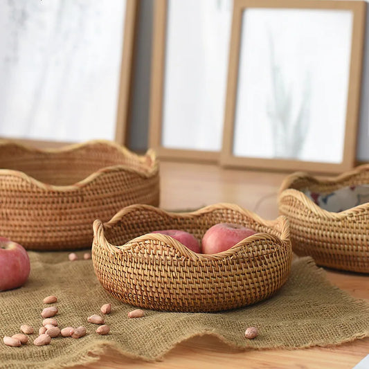 Wicker Baskets Storage Trays Rattan Trays
