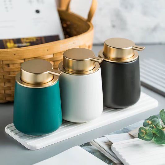 Elegant Ceramic Soap Dispenser Liquid Soap Dispenser Bathroom Accessories