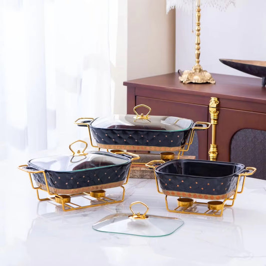 Elegant Ceramic Chafing Dish