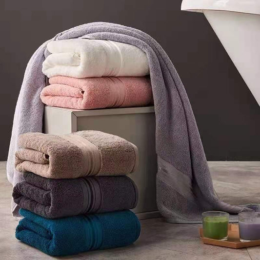 New Egyptian Cotton Towel Bath Towel Sets Solid Color Thicken Bathroom Towels Set Soft Comfortable