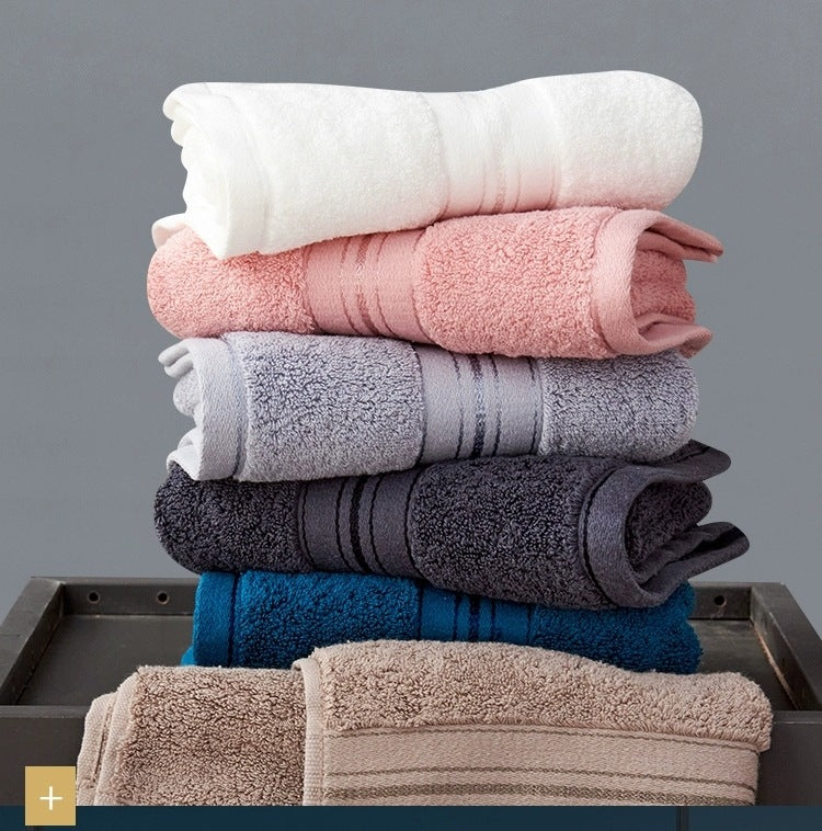 New Egyptian Cotton Towel Bath Towel Sets Solid Color Thicken Bathroom Towels Set Soft Comfortable