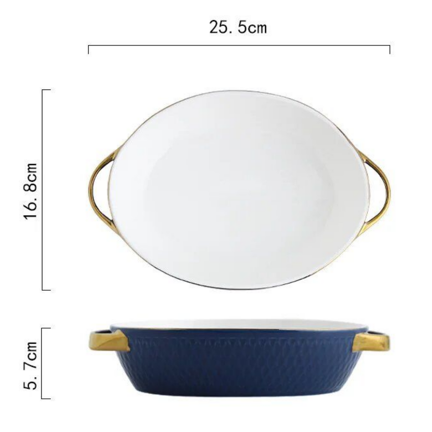 Coral Ceramic Baking Dish