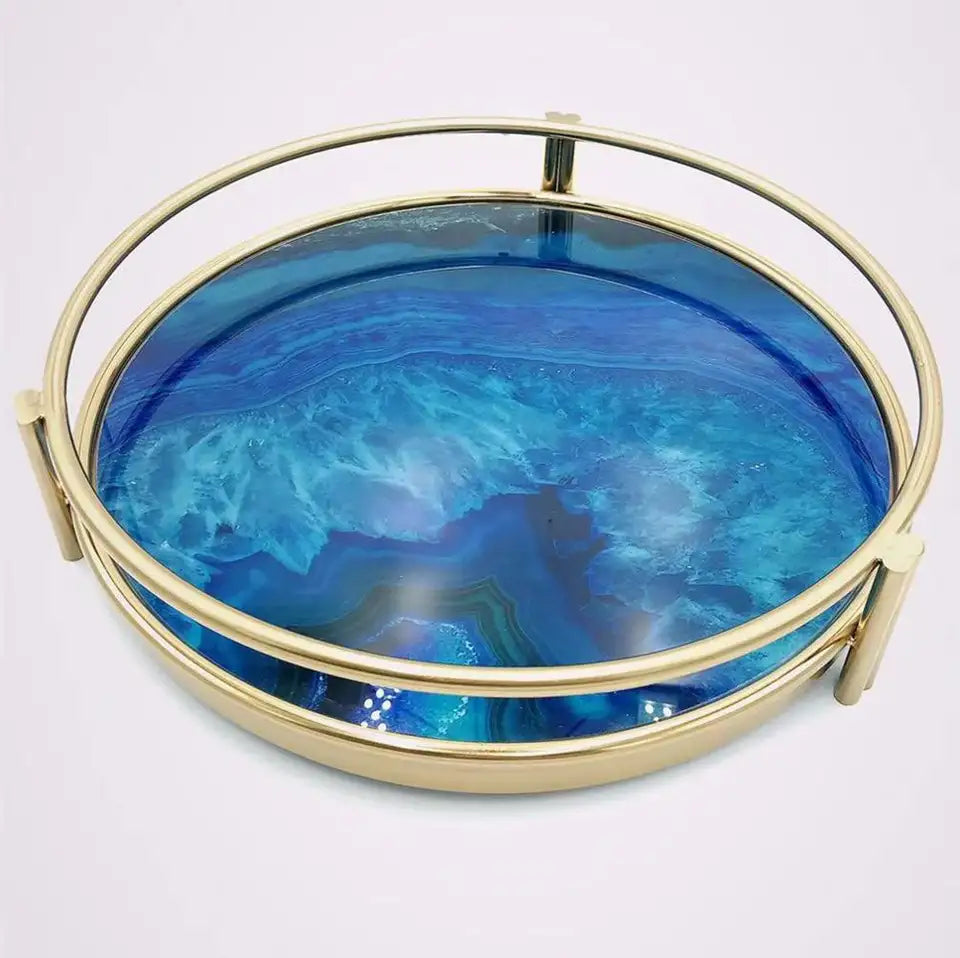 Decorative Round Tray - Vanity Tray