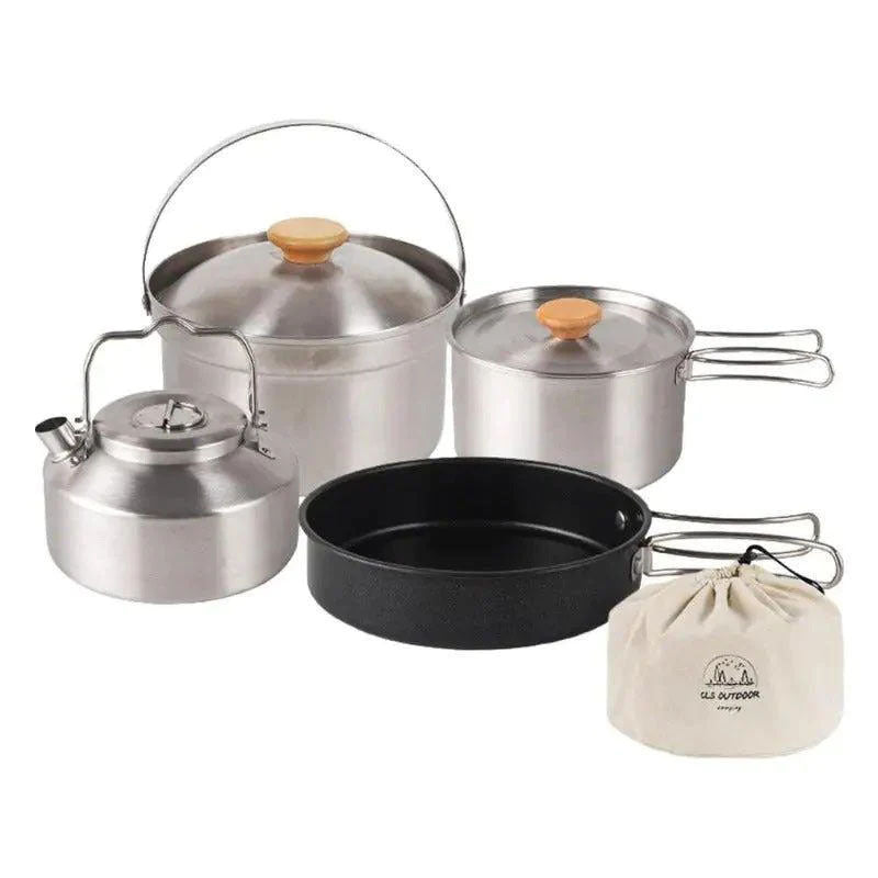 Bradbery Portable Camping Cookware - Set of 4 pieces