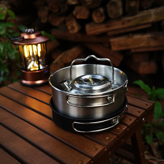 Bradbery Portable Camping Cookware - Set of 4 pieces