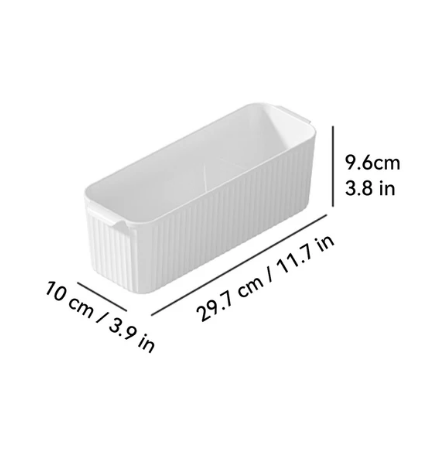Plastic Storage Box With Handle Desktop Organizer For Food Multifunctional Bathroom Kitchen Cabinet Storage Organization