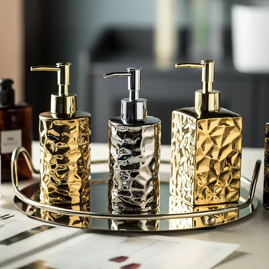 Ceramic Liquid Soap Dispensers Luxury Bathroom Accessories Elegant Soap Dispensers