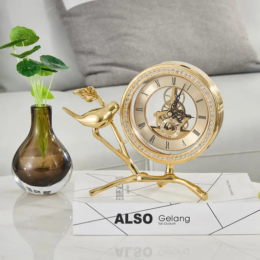 Modern Luxury Bird Desk Clock
