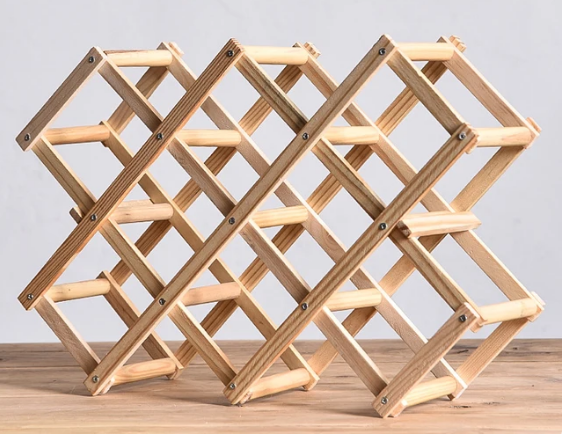 Wooden Wine Rack Minimalist Wine Rack
