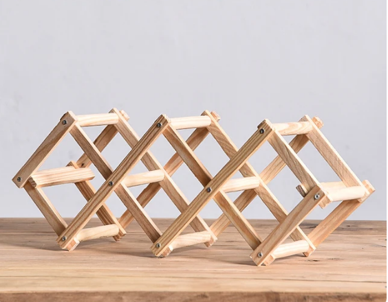 Wooden Wine Rack Minimalist Wine Rack
