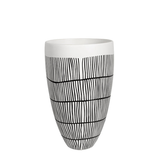 Modern Vase with Stripes
