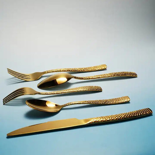 Gold Cutlery Set Elegant Flatware