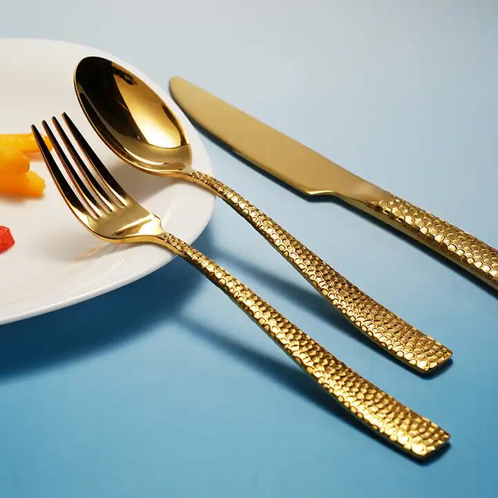 Gold Cutlery Set Elegant Flatware