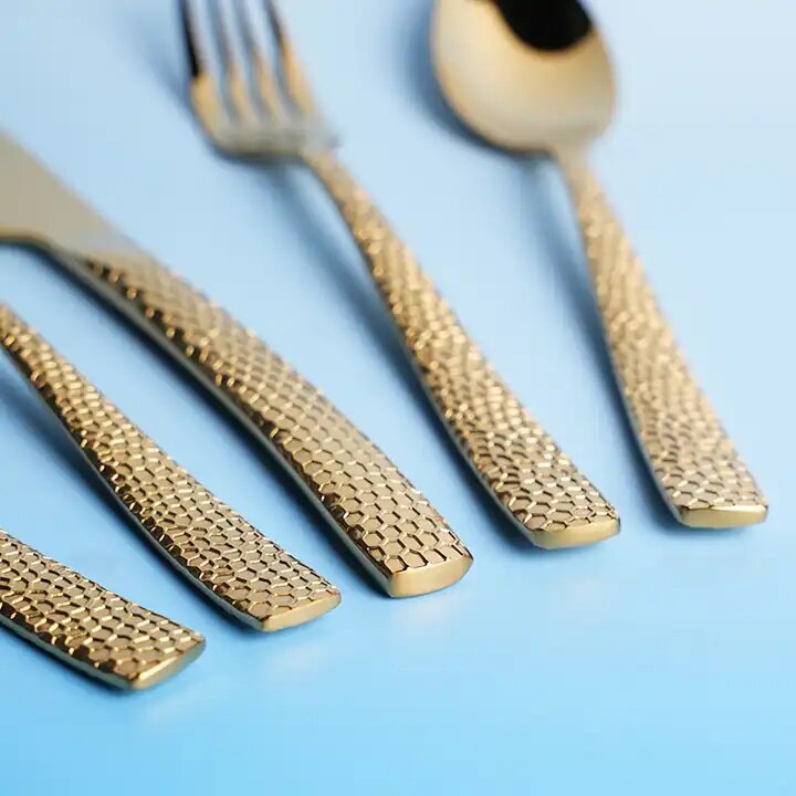 Gold Cutlery Set Elegant Flatware