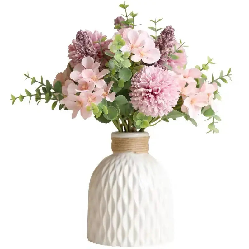 Small Minimalist White Decorative Flower Vase