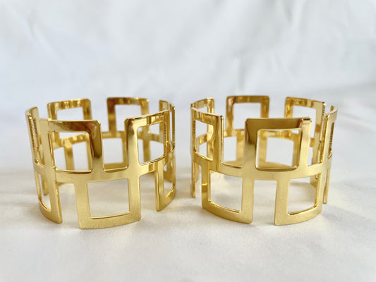Gold Napkin Rings Luxury Design for Wedding and Events Gift