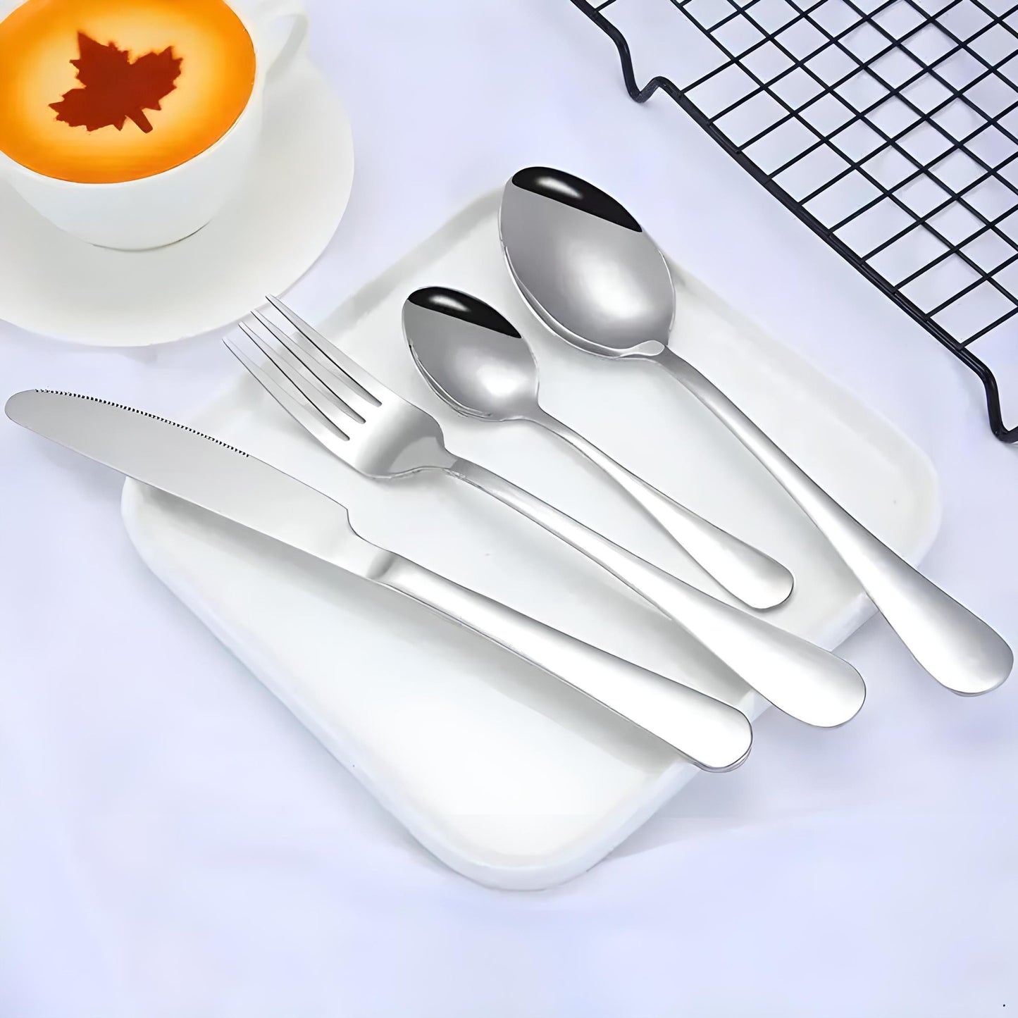 Silver Flatware Set Premium Quality