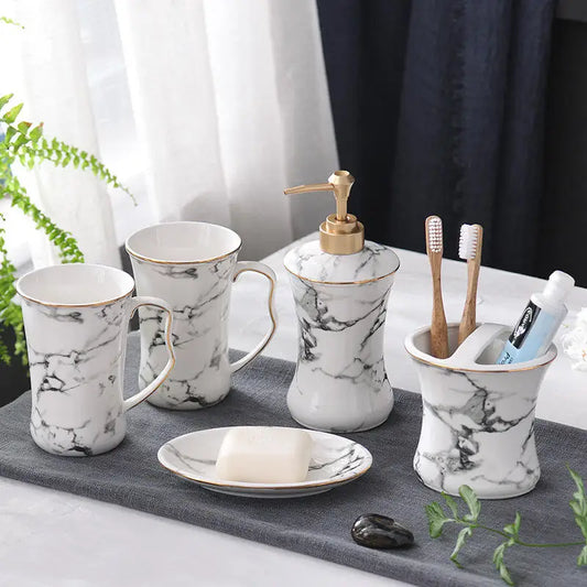 Clara Bathroom Accessories - Set of 5 pieces