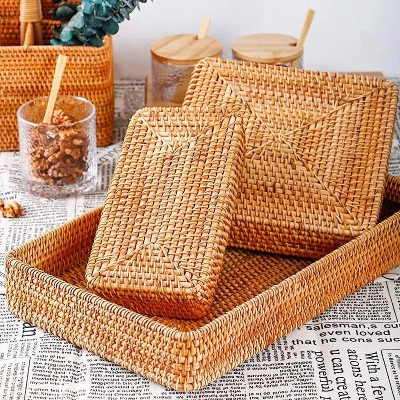 Zoe Rattan Trays