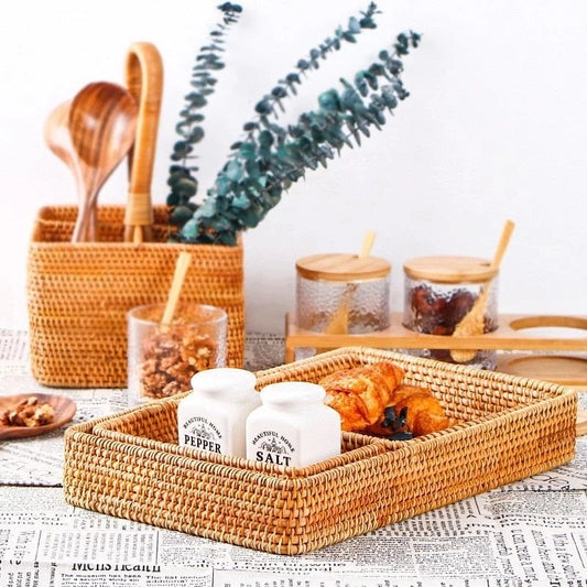 Zoe Rattan Trays