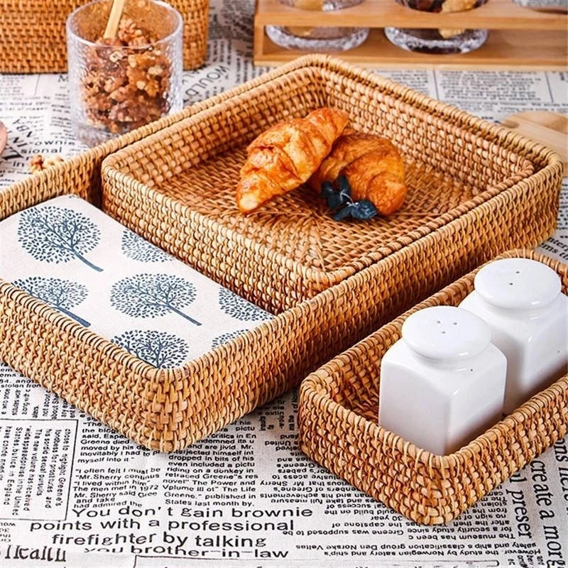 Zoe Rattan Trays