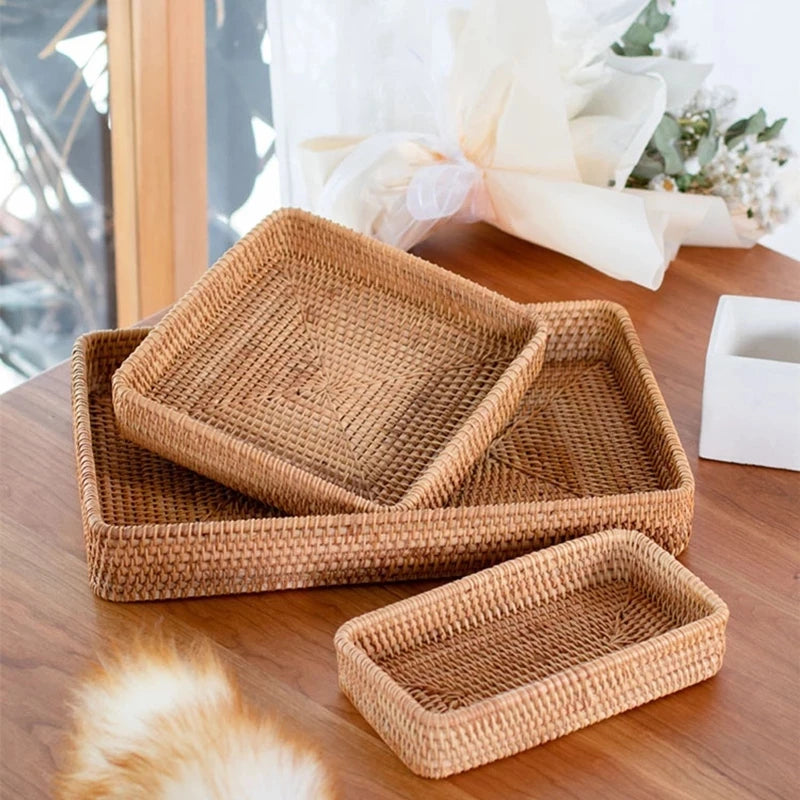 Zoe Rattan Trays