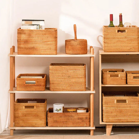 Rattan Storage Baskets Wicker Baskets