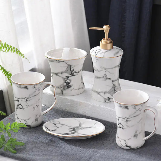 Clara Bathroom Accessories - Set of 5 pieces