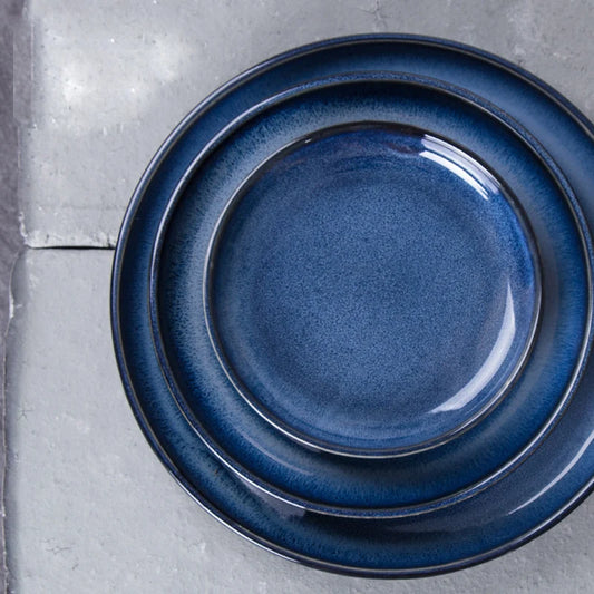Blue Dinner Sets Modern Dinnerware Premium Dinner Plates