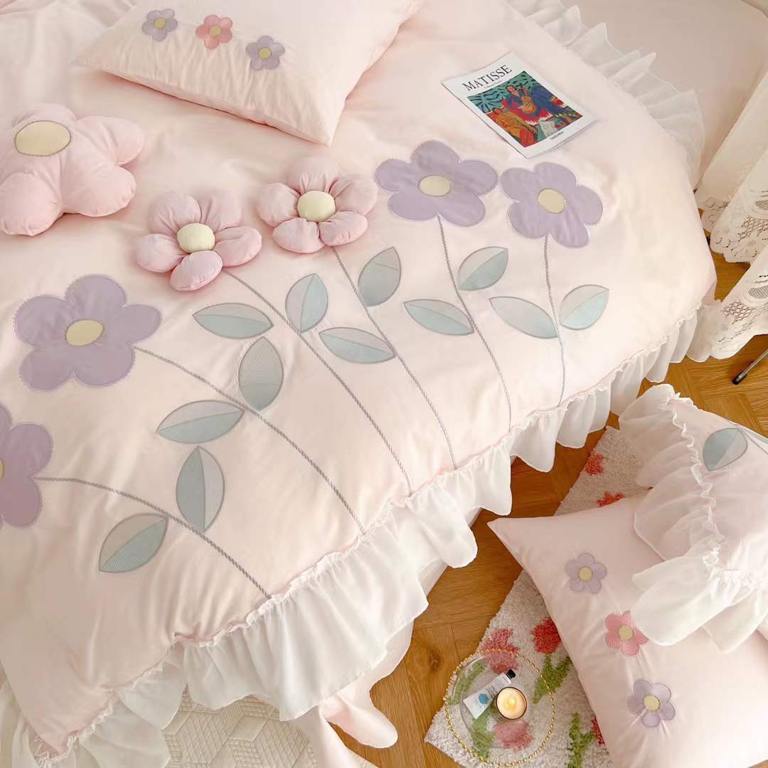 Janeva Cotton Embroidered Bedding