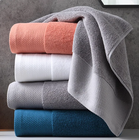100% Egyptian Cotton Hand Towels Thickening and Extra Large Bath Towel - Heavyweight and Absorbent Top Luxury