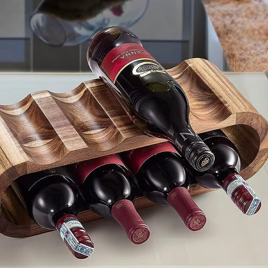 Wooden Wine Rack Acacia Wood Wine Rack Durable Wine Rack Elegant Wine Rack