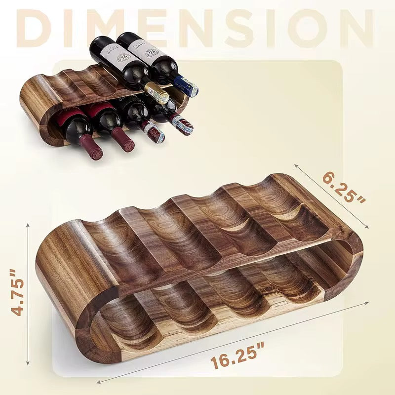 Wooden Wine Rack Acacia Wood Wine Rack Durable Wine Rack Elegant Wine Rack