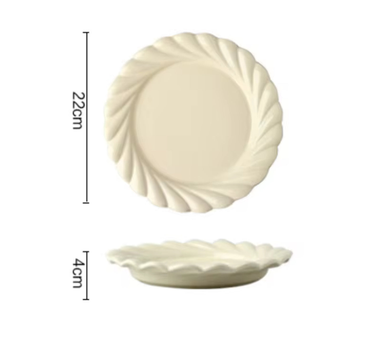 Modern Cup And Saucer Tea Set Cream Color Tea Set
