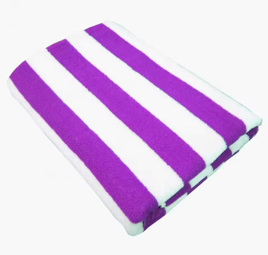 Moretz Cotton Beach Towel-Purple