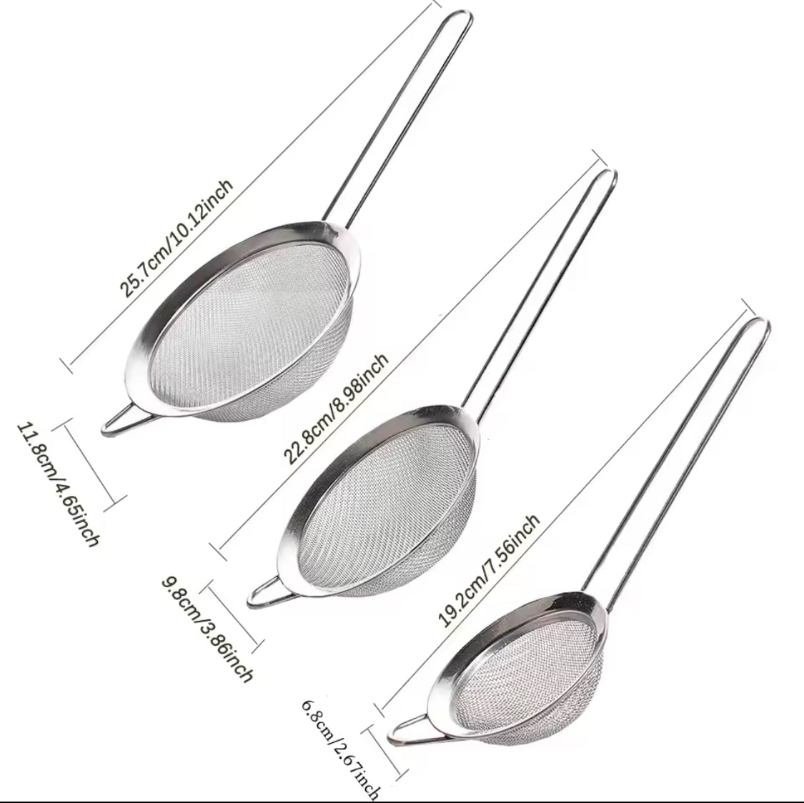 Strainer Stainless Steel Colander Set