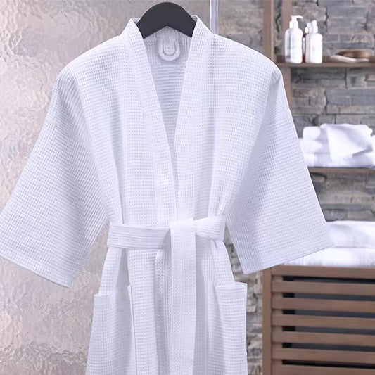 Ruffin Cotton Waffle Bathrobe