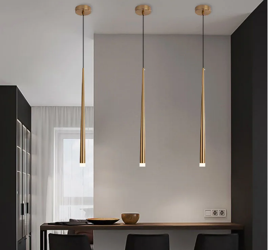 Nordic Modern LED Chandelier Bedroom Headboard 7W AC100-220V Light Tube Family Kitchen Ddining Room Interior Decoration