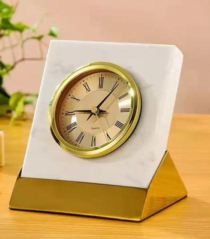 Marble Desk Clock
