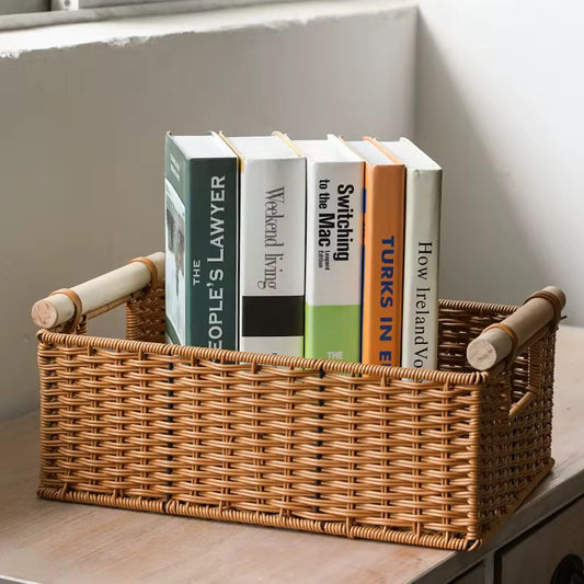 Hand-Woven Storage Baskets Rattan Storage Baskets