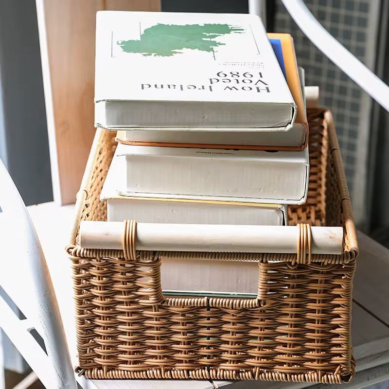 Hand-Woven Storage Baskets Rattan Storage Baskets
