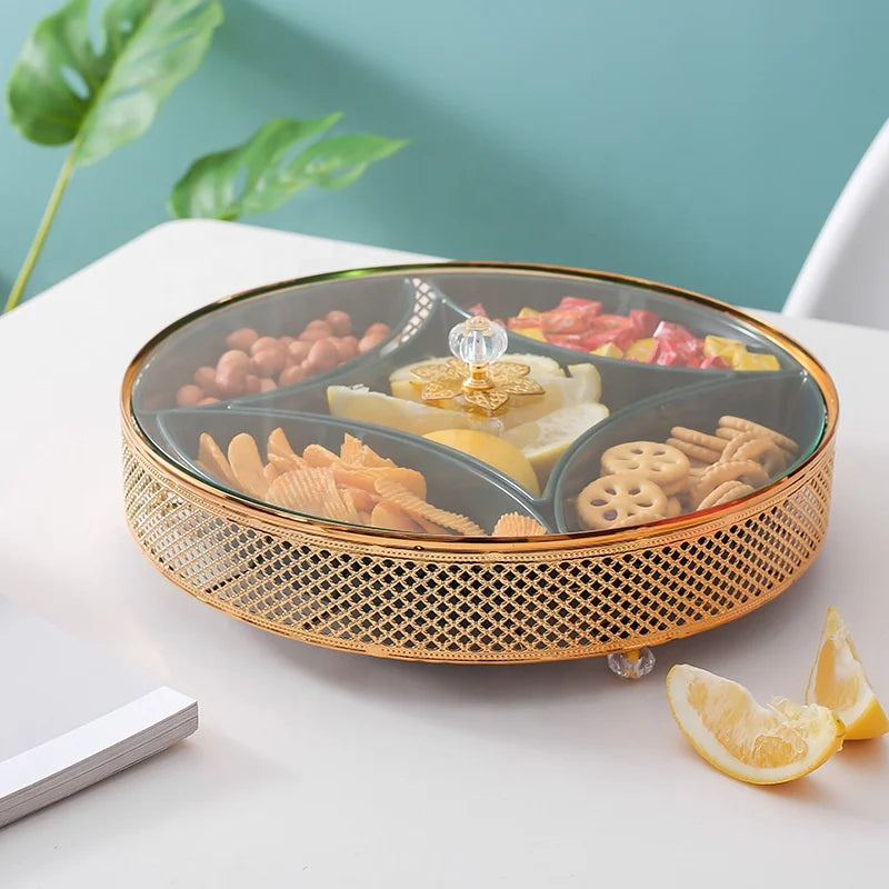 Elegant Serving Trays with Compartments