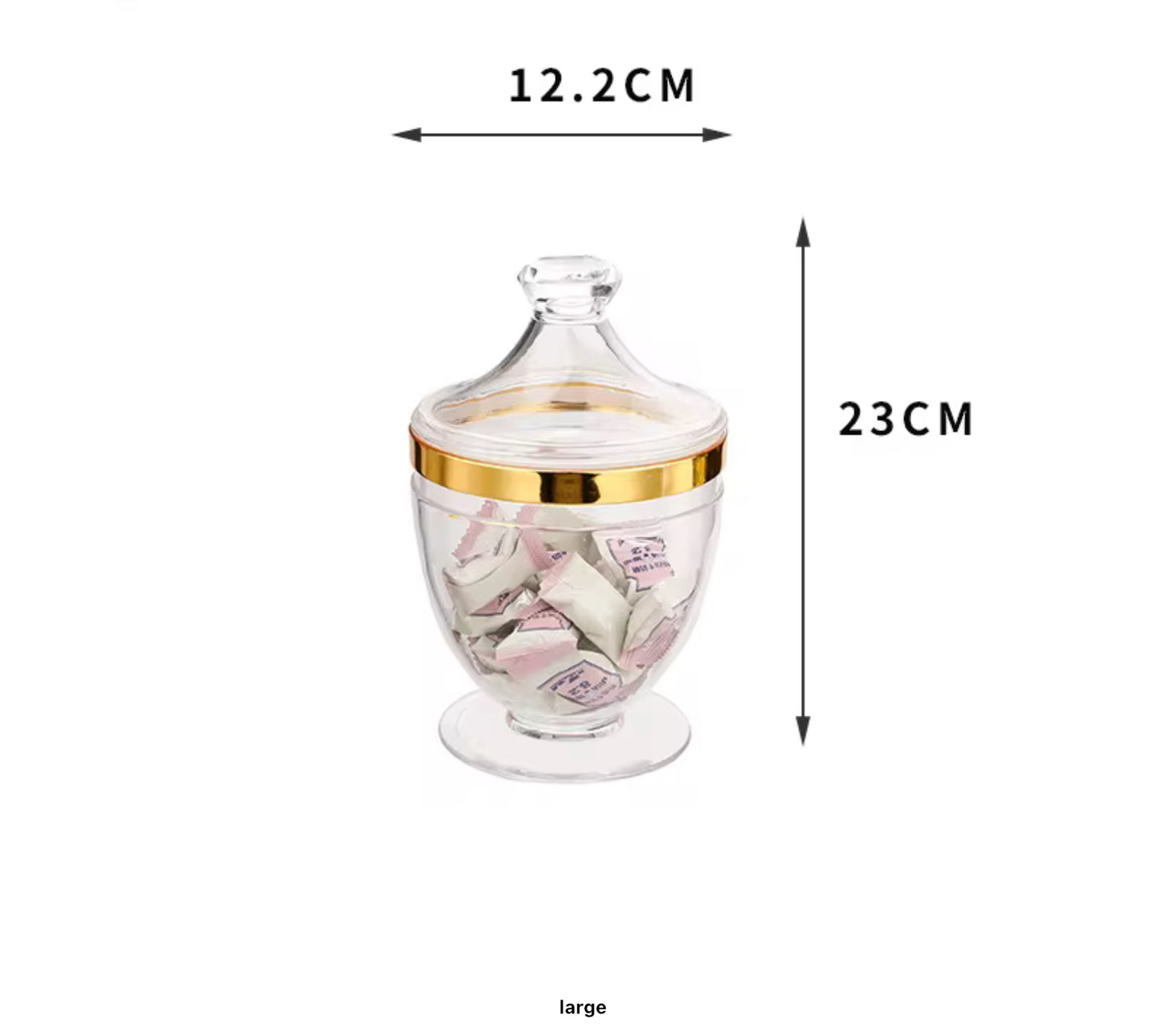 Acrylic Canisters Elegant Candy Jars Storage Jars