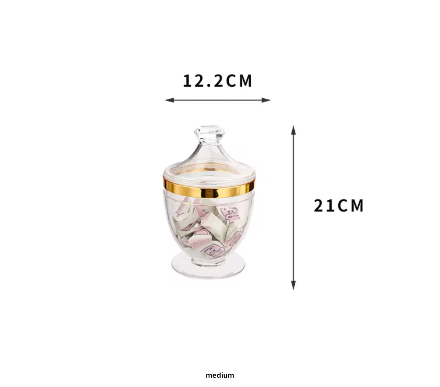 Acrylic Canisters Elegant Candy Jars Storage Jars