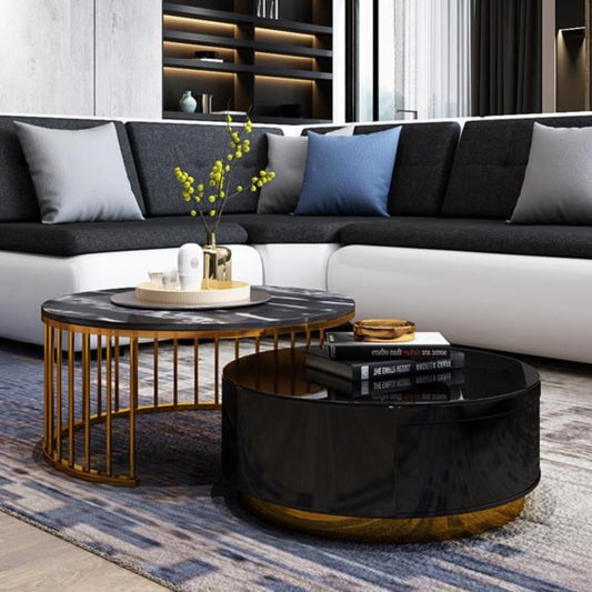 Luxury Coffee Table Marble Nesting Tables