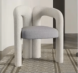 Net red chair cream style single-seat sofa chair modern minimalist lazy lambswool bedroom makeup stool