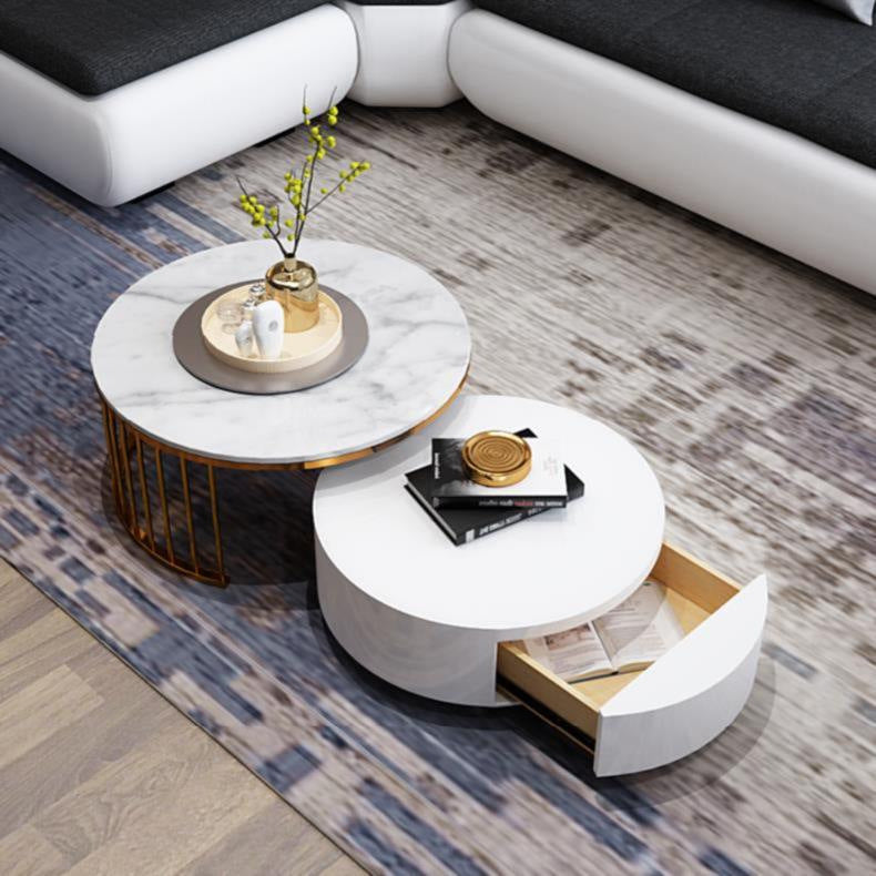 Luxury Coffee Table Marble Nesting Tables